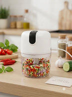 250 mL Electric Chopper with USB – Portable 3-Blade Food & Vegetable Chopper for Kitchen (Copy)