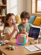 Bluetooth Speaker with Wireless Microphone – Portable Music & Singing Speaker for Kids & Adults
