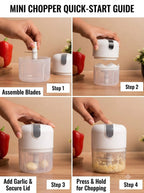 250 mL Electric Chopper with USB – Portable 3-Blade Food & Vegetable Chopper for Kitchen (Copy)