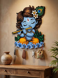 Cute Krishna Key Holder Wall Decor – Decorative Key Stand for Home Entrance