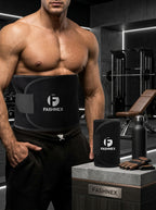 SlimFit™ Sweat Slim Belt | Tummy Trimmer for Men & Women | Fat Burning Waist Belt for Gym, Yoga & Workout | Free Size Adjustable