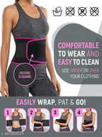 SlimFit Weight Loss Sweat Belt | Tummy Trimmer for Men & Women | Fat Burning Waist Belt for Gym & Yoga | Free Size