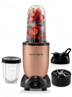 NutriPro™ Portable Mixer Grinder | 3 Jar Smoothie Blender for Juices, Shakes & Grinding | Powerful Personal Blender with Sipper Bottle | Compact Kitchen Mixer with 2 Year Warranty