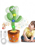 Cute Dancing Cactus Toy – Talking & Singing Plush Toy for Kids and Family Fun