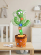 Cute Dancing Cactus Toy – Talking & Singing Plush Toy for Kids and Family Fun