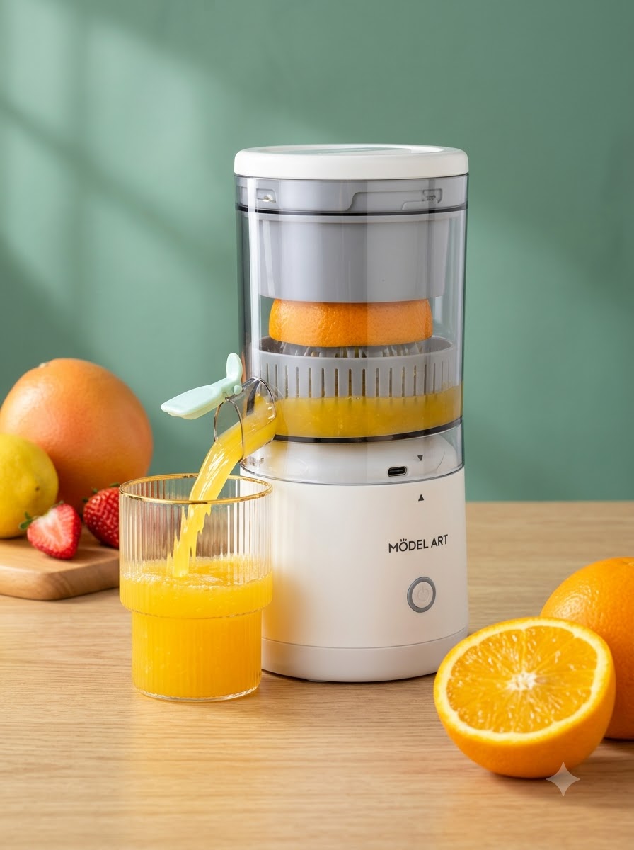 Easy Press Fruit Juicer – Electric Juice Extractor for Fresh Lemon, Orange & More