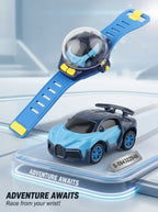 🚗 TRISHAAN™ Wrist Watch Remote Control Car Toy – USB Rechargeable Mini Racing Car with Watch Controller for Kids